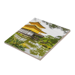 Kinkaku-ji, the golden pavilion, Kyoto Ceramic Tile