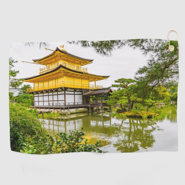 Kinkaku-ji, the golden pavilion, Kyoto Golf Towel (Horizontal)