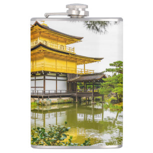 Kinkaku-ji, the golden pavilion, Kyoto Hip Flask