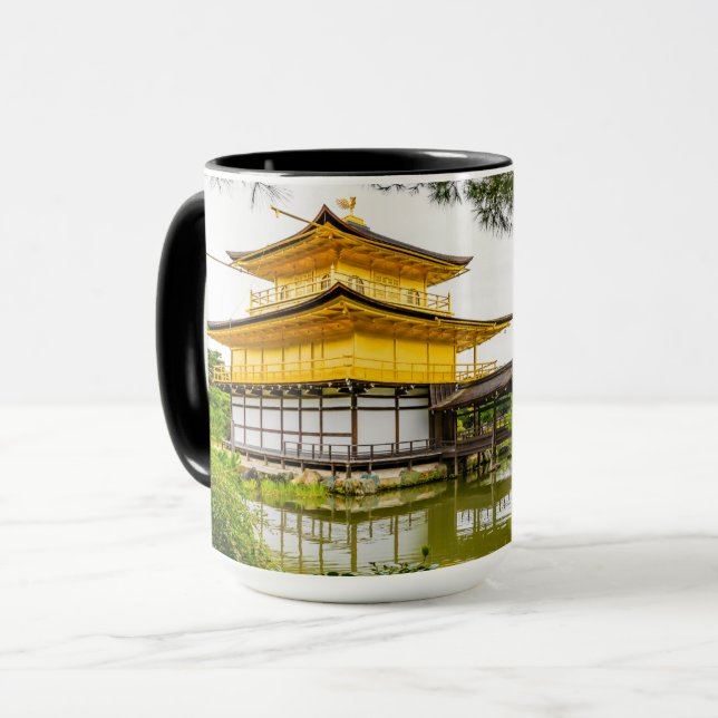 Kinkaku-ji, the golden pavilion, Kyoto Mug (Front Left)