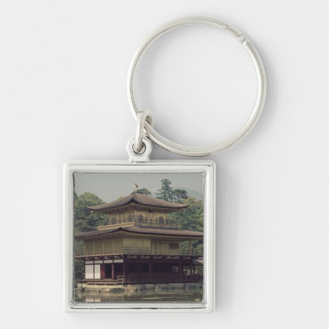 Kinkaku temple  dedicated to the memory key ring (Front)