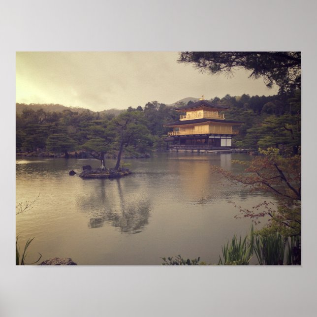 Kinkakuji Temple, Kyoto, Japan Poster (Front)