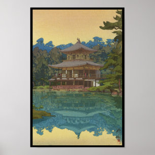 Kinkakuji Temple Yoshida Hiroshi shin hanga art Poster