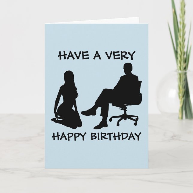 KINKY BIRTHDAY CARD FOR DOMINANT HIM (Front)