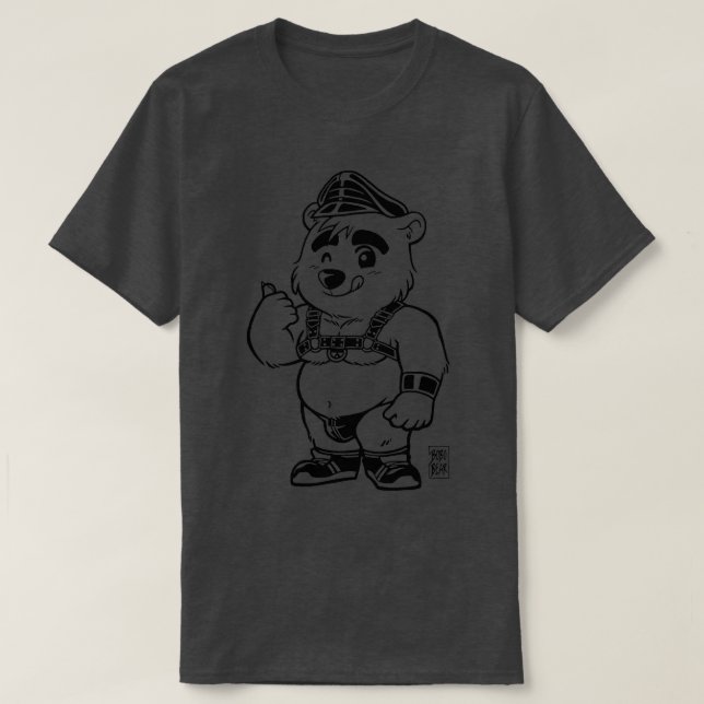 KINKY CUB LINEART BEARZOO SERIES T-Shirt (Design Front)