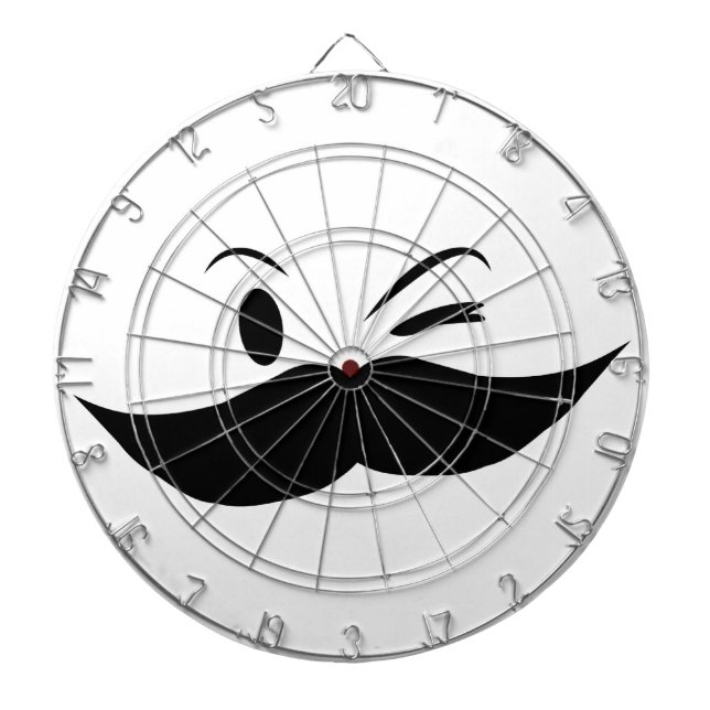 Kinky Moustache Dartboard (Front)