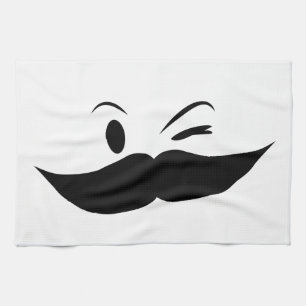 Kinky Moustache Tea Towel