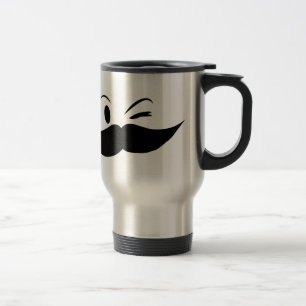 Kinky Moustache Travel Mug