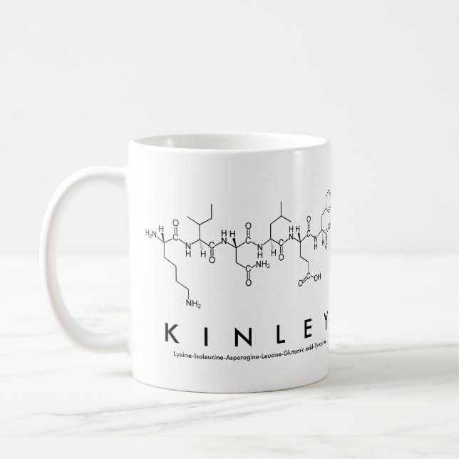 Kinley peptide name mug (Left)