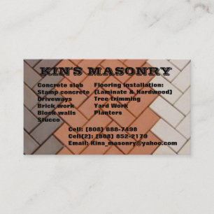 Kin's_masonry Business Card