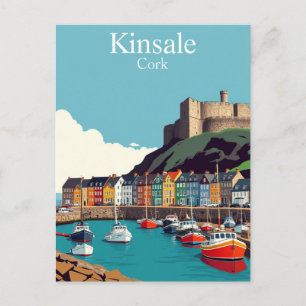 Kinsale Cork Ireland Irish Coastal Village Postcard