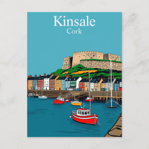 Kinsale Cork Ireland Irish Harbour Postcard