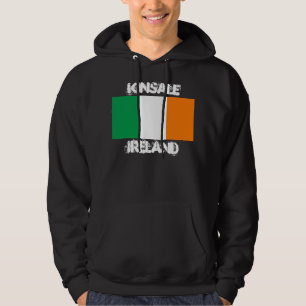 Kinsale, Ireland with Irish flag Hoodie