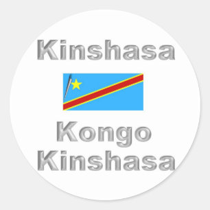 Kinshasa Classic Round Sticker