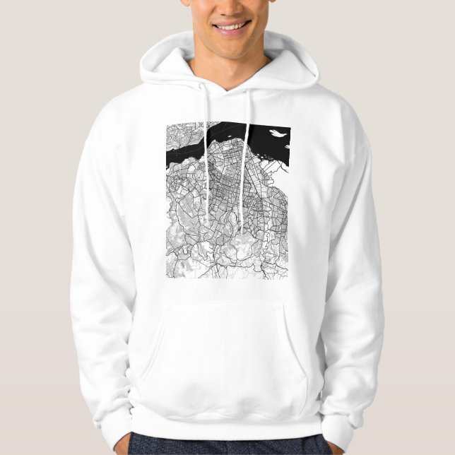 Kinshasa DR Congo Map Hoodie (Front)
