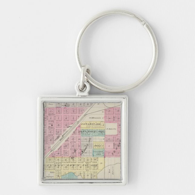 Kinsley, Edwards County, Kansas Key Ring (Front)