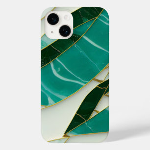 Kintsugi Esthetic Jade marble Case-Mate iPhone 14 Case