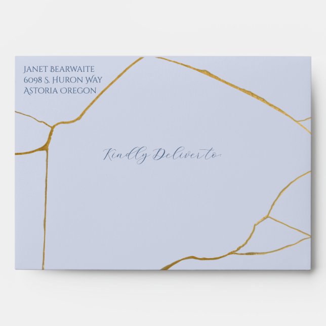 Kintsugi Inspired Wedding Envelopes (Front)