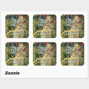 Kintsugi - repaired identity square sticker