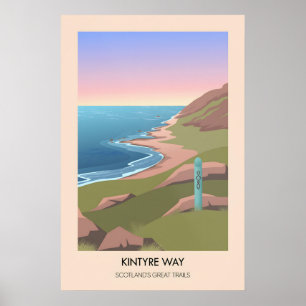 Kintyre Way Scotlands Great Trails Poster