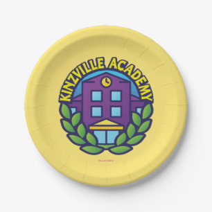 Kinzville Academy Logo Paper Plate