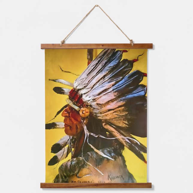 Kiowa Chief  Hanging Tapestry (Front)