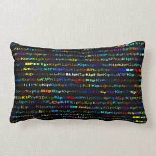 Kip Text Design I Lumbar Pillow