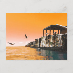kiptopeke concrete ships and brids dreamdaze postcard