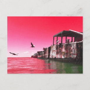 kiptopeke concrete ships and brids dreamdaze postcard
