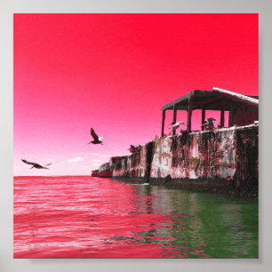 kiptopeke state park concrete ships dreamdaze poster