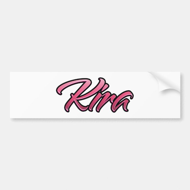 Kira faded pink Aufkleber Sticker (Front)