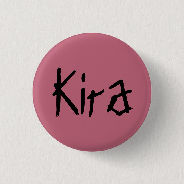 Kira from orphan Black distressed font 3 Cm Round Badge (Front)