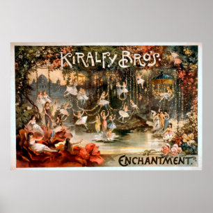 Kiralfy Brothers Enchantment Theatrical Poster