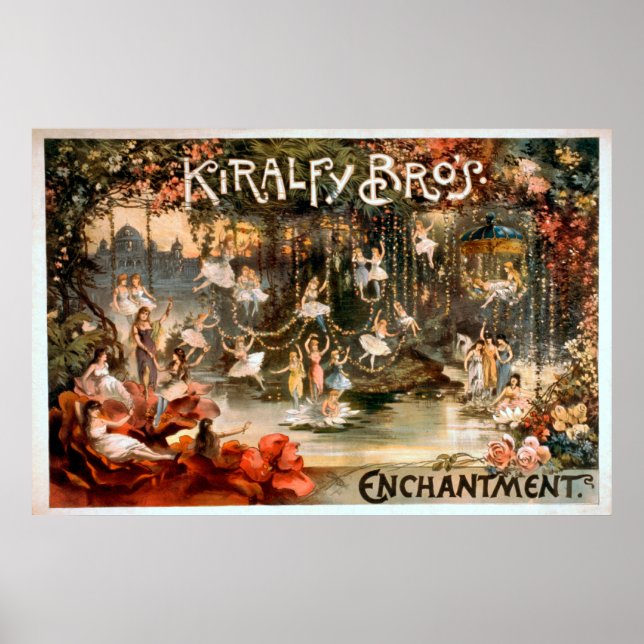 Kiralfy Brothers Enchantment Theatrical Poster (Front)