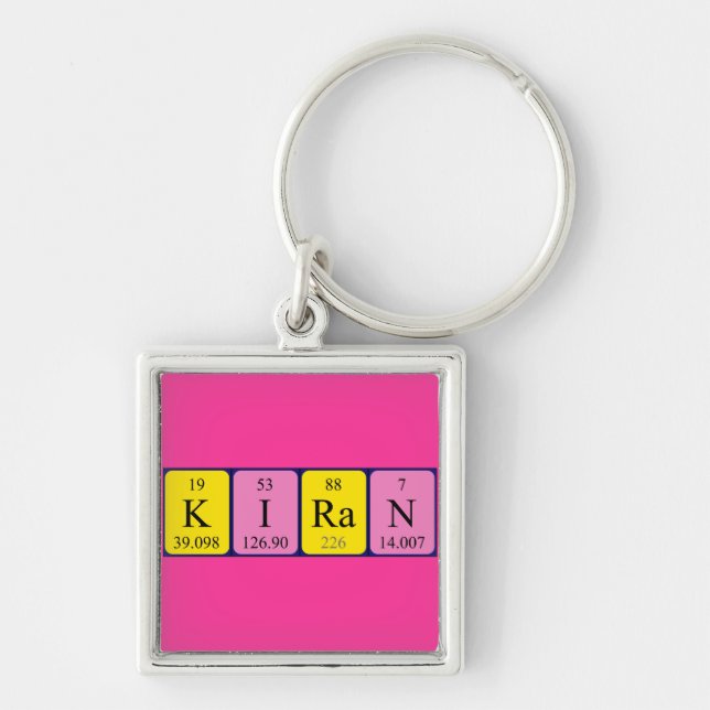 Kiran periodic table name keyring (Front)