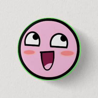 kirby awesome 3 cm round badge