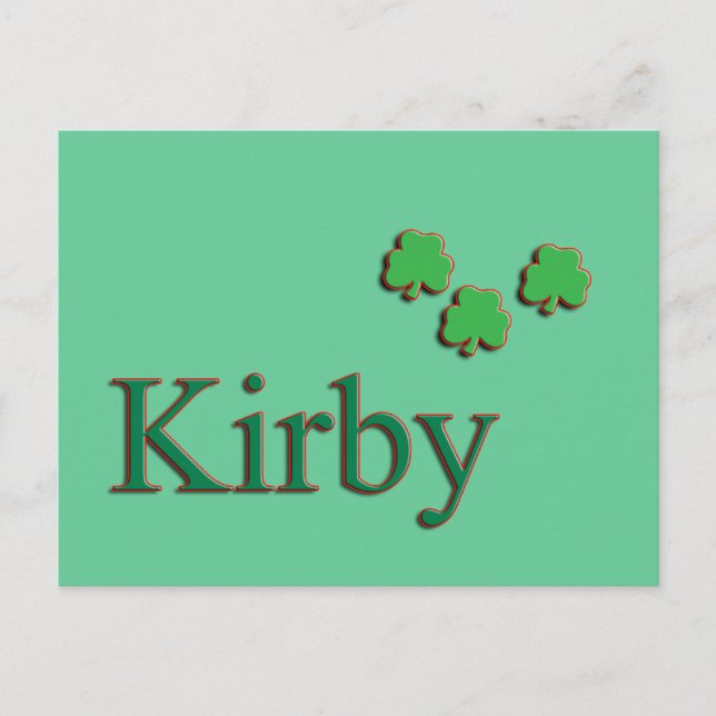 Kirby Family Postcard (Front)