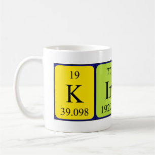 Kirby periodic table name mug