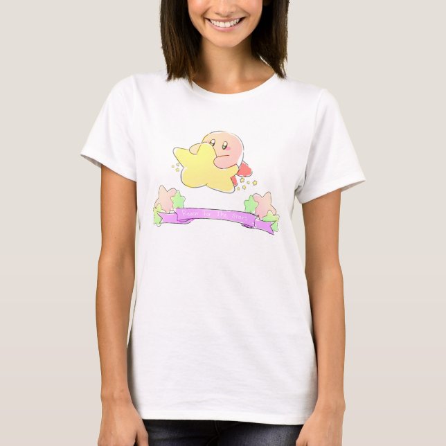 Kirby - Reach for the Stars T-Shirt (Front)