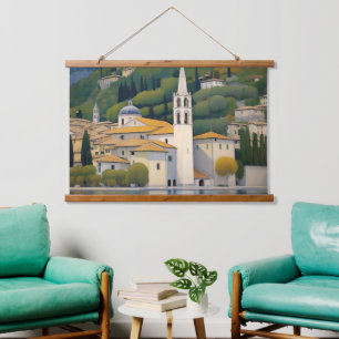 Kirche Cassone Gustav Klimt Painting Captivating  Hanging Tapestry