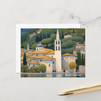 Kirche Cassone Gustav Klimt Painting Captivating  Postcard