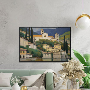 Kirche Cassone Gustav Klimt Painting Serene  Poster