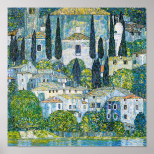 Kirche in Cassone by Gustav Klimt Poster