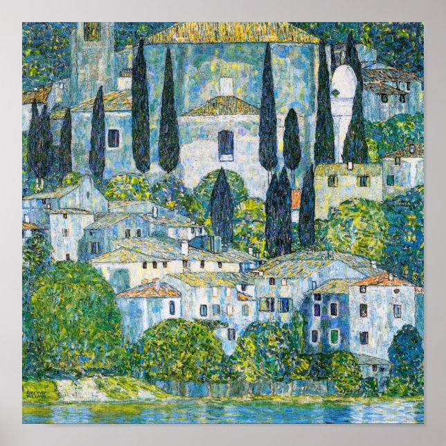 Kirche in Cassone by Gustav Klimt Poster (Front)