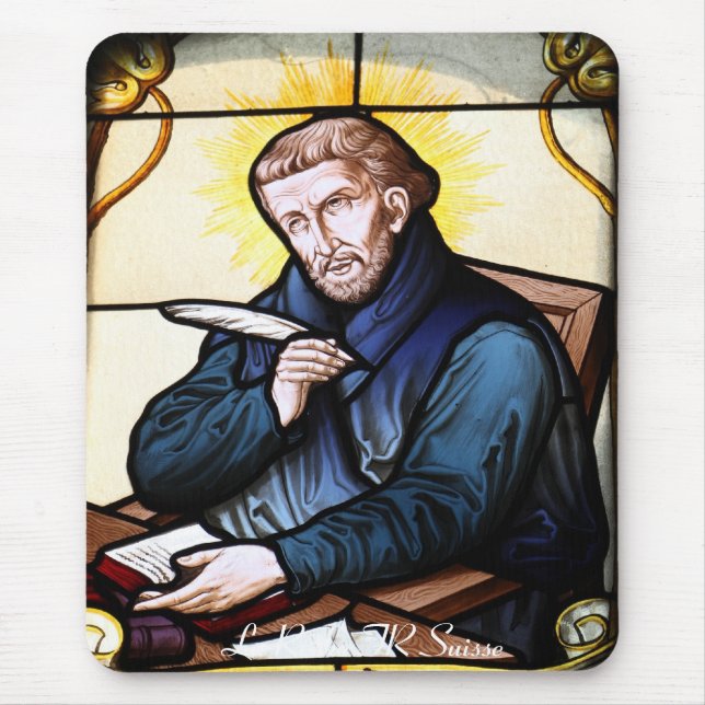 Kirchenfenster La Roche FR Suisse Mousepad (Front)