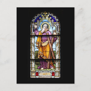 Kirchenfenster Postkarte Postcard