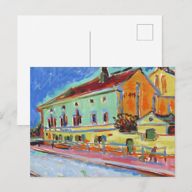 Kirchner Bellevue Dance Hall Expressionist Art Postcard (Front/Back)