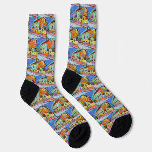 Kirchner Bellevue Dance Hall Expressionist Art Socks