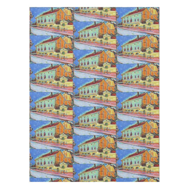 Kirchner Bellevue Dance Hall Expressionist Art Tablecloth (Front)