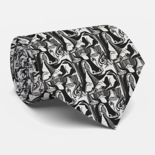 Kirchner Chaos – Expressionist Ink Tie